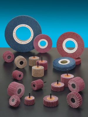 Picture of Standard Abrasives 6 X 2 X 2 A-Med Buff N Blend Flap Brush